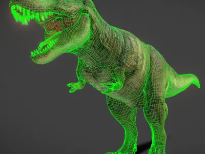  TREX Jurassicpark inspired Low-poly 3D model