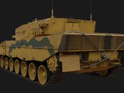 Leopard 2a4  Low-poly 3D model