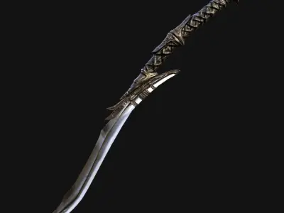 Mithrodin sword Low-poly 3D model