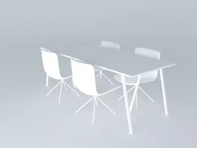 Chairs and table Free 3D model purchase