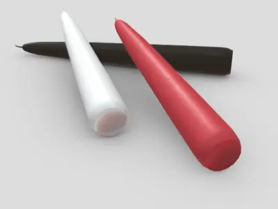 CC0 - Candle Free low-poly 3D model