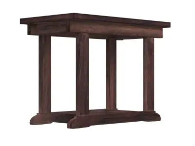 Zinc Top Console Table 3D model