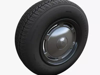 Taxi car wheel 3D model