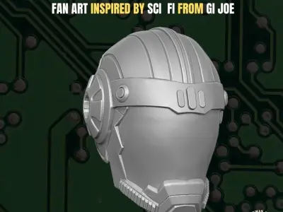 Sci Fi head for action figures 3D print model