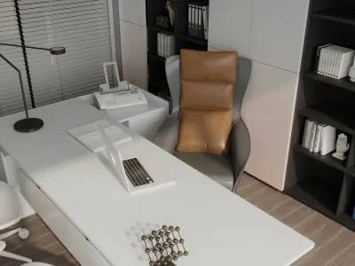  Office interior scene 46 3D model