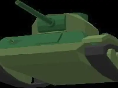 Low Poly Tank Free low-poly 3D model