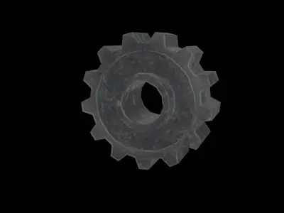 Gears sprocket gear Low-poly 3D model