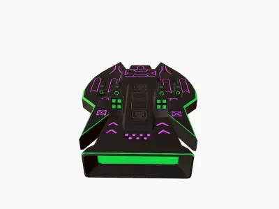 Space Force Green - PBR Low-poly 3D model