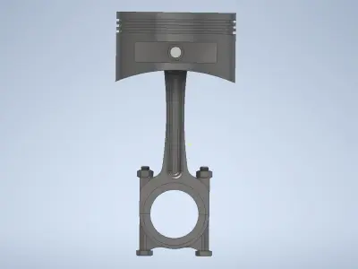 Piston head 3D model