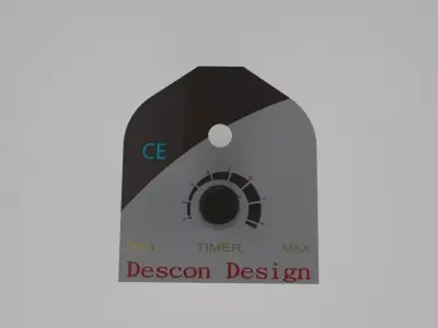 Timer With Plate Free 3D model