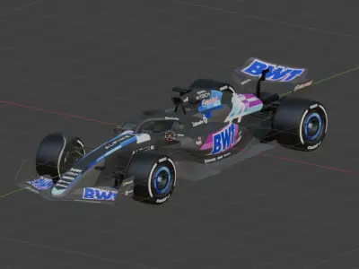 BWT Alpine Racing 2024 Free 3D model