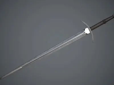 Realistic Medieval Swords Low-poly 3D model