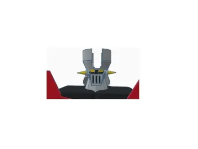 MAZINGER Z WITH JET SCRANDER AND DISASSAMBLE 3D model