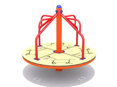 Playground- merry go round Free 3D model