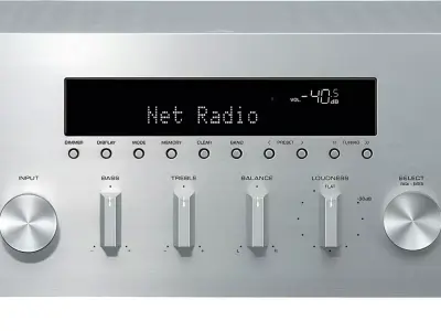 Yamaha Receiver R N500 Silver 3D model