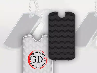 Dog Tag Side Triangle Free 3D print model