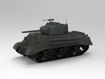 Sherman M4A2 3D model