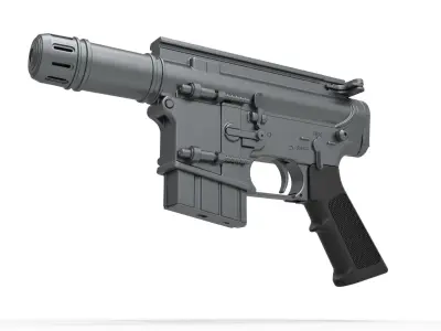 Blaster pistol A280-CFE from the movie Rogue One 2016 3D model