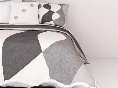 MODERN DOUBLE BED 3D MODEL Free 3D model