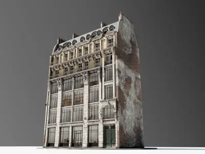 Parisian Commercial Resident Building 3D model