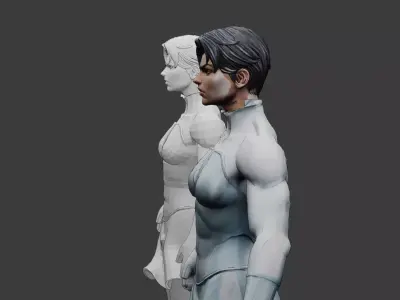 Anissa - Invincible serie High-PolyLOw -poly 3D model 3D model