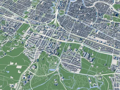 Haarlem City Netherlands 3D model