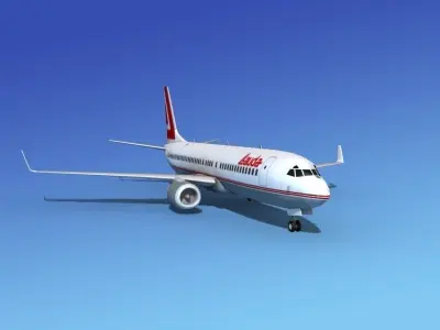 Boeing 737-800 Lauda Air 3D model
