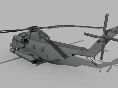 Sikorsky MH-53 Pave Low helicopter 3d model 3D model