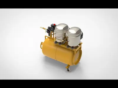 Air compressor type A1 3D model