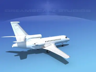 Dassault Falcon 900 V01 3D model