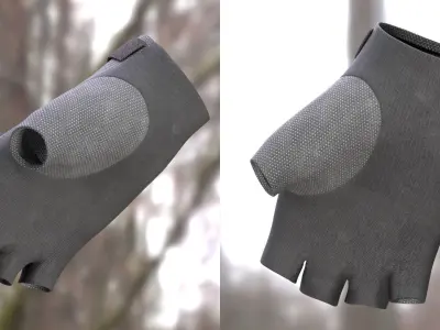 Gloves 18 - All MH Bodies - UE5 Skeletons - Rigged Low-poly 3D model
