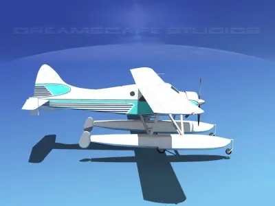 Dehavilland DHC-2 Beaver V15 3D model