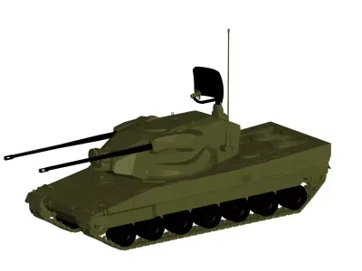 Marksman anti-aircraft system 3D model