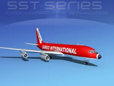 Boeing 707-320 SS Cargo Intl 3D model