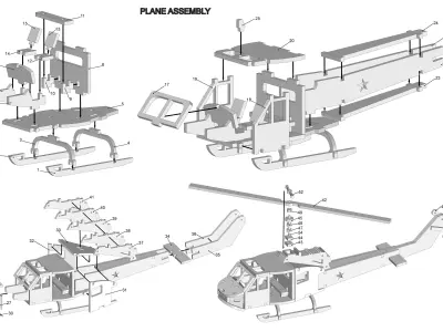 Plane Puzzle Decor 3D print model
