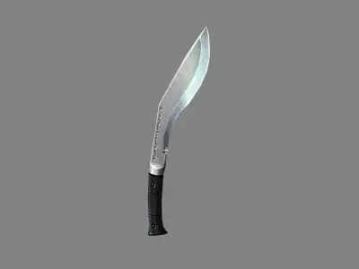 Cartoon dagger knife Low-poly 3D model