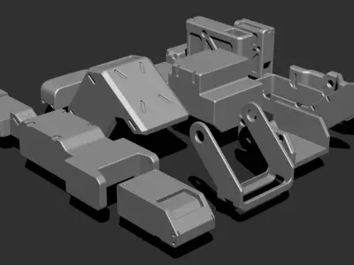 Basic Kit-Bash Vol1 Free 3D model