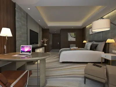 Modern Luxury Hotel Room Design 3D model