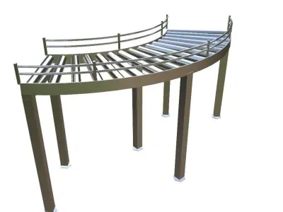 Arc Conveyor Low-poly 3D model