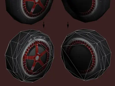 Spiced Tire Low-poly 3D model