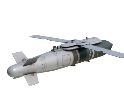 Chinese 250KG class LS-6 LS6 Glide Guided Bomb Low-poly 3D model