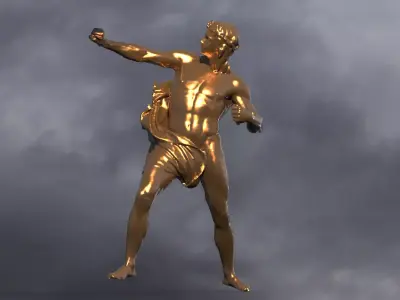 Apollo storm sculpture 3D model