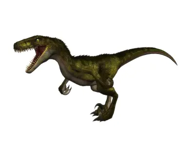 3Dfoin - Raptor Low-poly 3D model