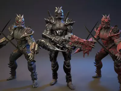 Armored Beetle 5 Low-poly 3D model