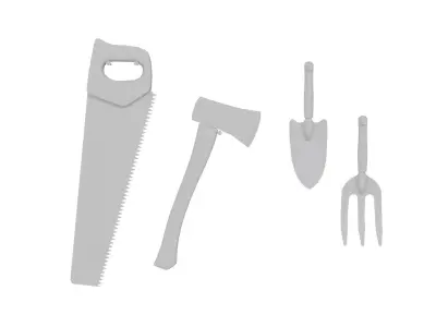 Garden Tools Free 3D model