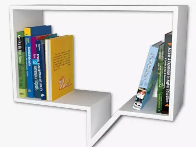 Bookshelf Comment Free 3D model