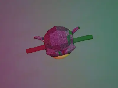 Monkey Man Low-poly 3D model