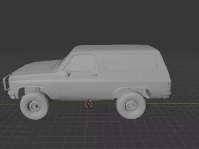 1986 Chevrolet M1009 CUCV - Military Tactical 4x4  3D print model