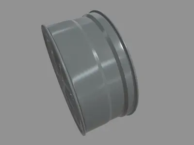 Rim Car Custom 01 Low-poly 3D model