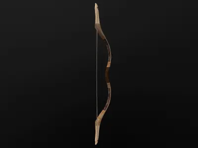 Composite Bow Low-poly 3D model